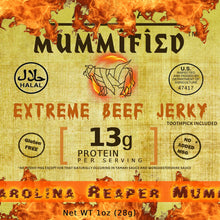 Load image into Gallery viewer, Beef Steak Jerky The Mummy  Carolina Reaper
