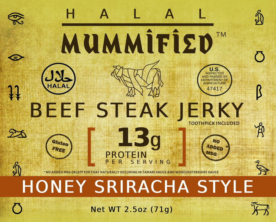 Beef Steak Jerky - Honey Sriracha 2.5 oz