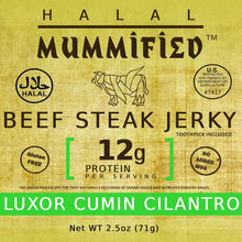 Load image into Gallery viewer, Beef Steak Jerky - Luxor Cumin Cilantro 2.5 oz
